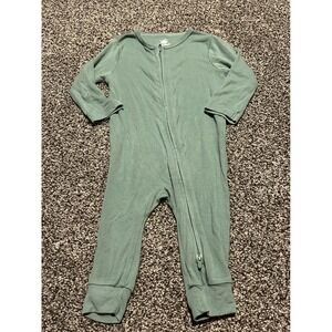 K28 Cloud Island Footed Pajamas Sleepsuit‎ Baby Size 6-9 Months Green bamboo